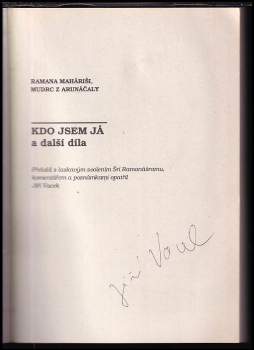Ramana Mahariši: Kdo jsem já a další díla