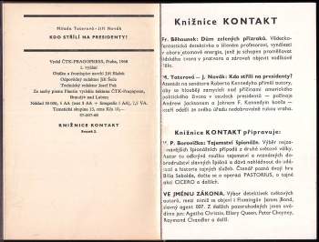 Milada Taterová: Kdo střílí na presidenty?