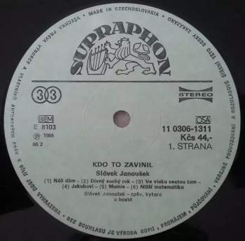 Slávek Janoušek: Kdo To Zavinil
