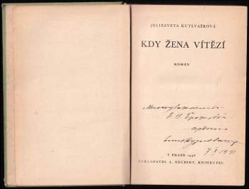 Jelizaveta Kutlvašrová: Kdy žena vítězí