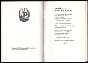 Karel Čapek: Když bolí zuby