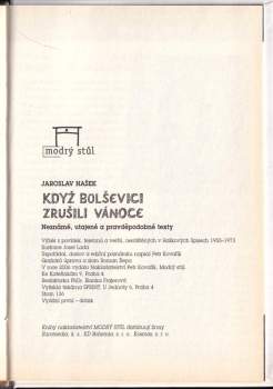 Jaroslav Hašek: Když bolševici zrušili Vánoce