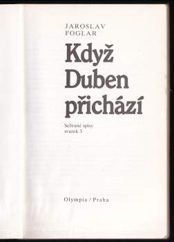 Jaroslav Foglar: Když Duben přichází