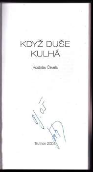 Rostislav Cevela: Když duše kulhá