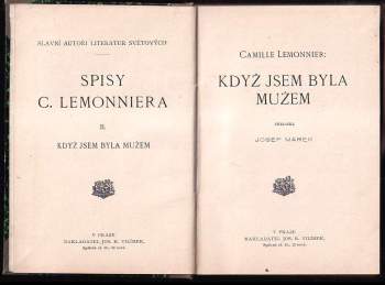 Camille Lemonnier: Když jsem byla mužem