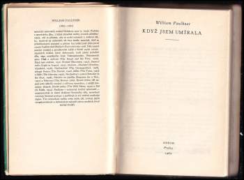 William Faulkner: Když jsem umírala