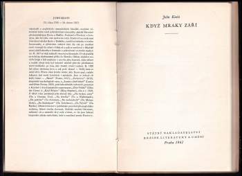 John Keats: Když mraky září