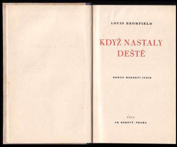 Louis Bromfield: Když nastaly deště