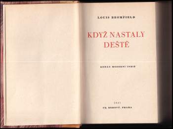 Louis Bromfield: Když nastaly deště