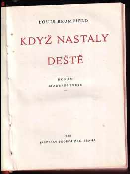 Louis Bromfield: Když nastaly deště