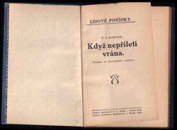 František Josef Andrlík: Když nepřiletí vrána
