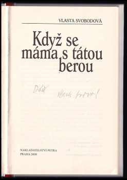 Vlasta Svobodová: Když se máma s tátou berou