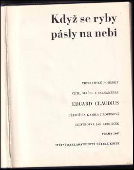 Eduard Claudius: Když se ryby pásly na nebi