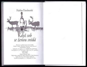 Halina Pawlowská: Když sob se ženou snídá