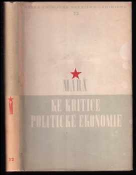 Ke kritice politické ekonomie