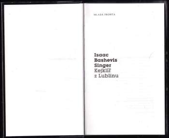 Isaac Bashevis Singer: Kejklíř z Lublinu