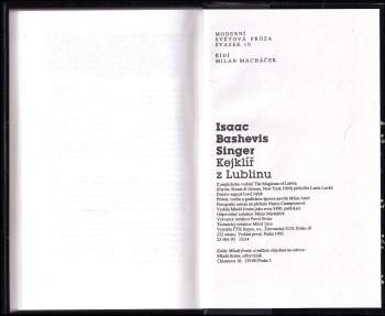 Isaac Bashevis Singer: Kejklíř z Lublinu