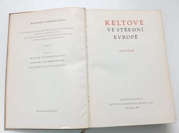 Jan Filip: Keltové ve střední Evropě