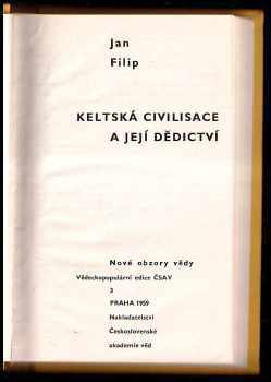 Jan Filip: Keltská civilisace a její dědictví