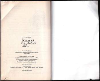 Jan Filip: Keltská civilizace a její dědictví