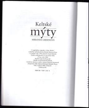 Miranda J Aldhouse-Green: Keltské mýty