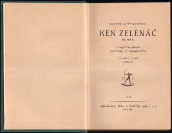 Robert Ames Bennet: Ken zelenáč