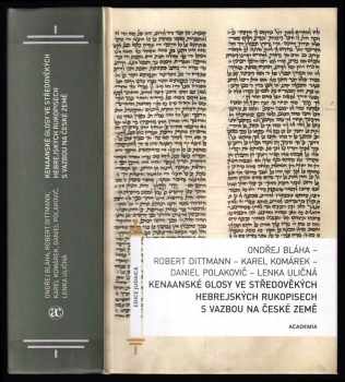 Ondřej Bláha: Kenaanské glosy ve středověkých hebrejských rukopisech s vazbou na české země