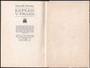 Zdeněk Horský: Kepler v Praze