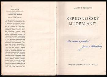 Jaromír Horáček: Kerkonošský muderlanti