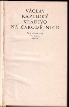 Václav Kaplický: Kladivo na čarodějnice