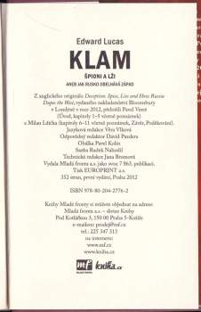Edward Lucas: Klam