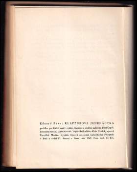 Eduard Bass: Klapzubova jedenáctka