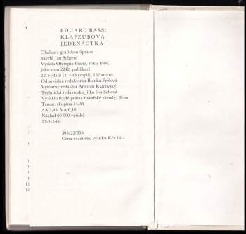 Eduard Bass: Klapzubova jedenáctka