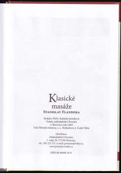 Stanislav Flandera: Klasické masáže