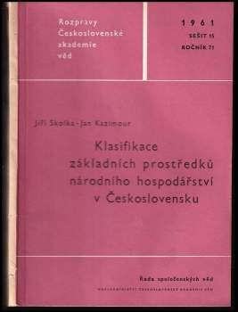 Klasifikace základních prostředků národního hospodářství v Československu