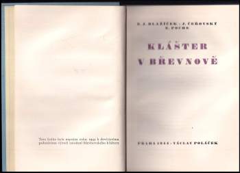 Emanuel Poche: Klášter v Břevnově