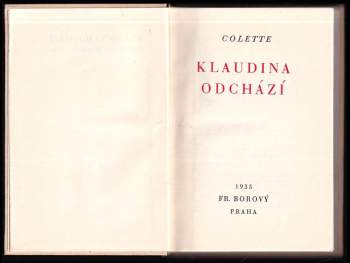 Colette: Klaudina odchází