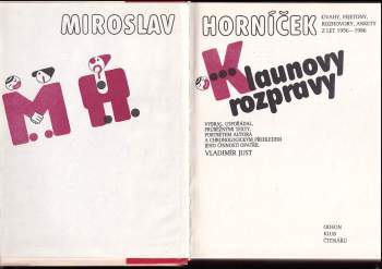 Miroslav Horníček: Klaunovy rozpravy