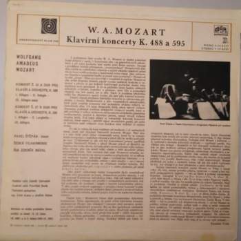 The Czech Philharmonic Orchestra: Klavirny Koncerty A-dur K. 488 / B-dur K. 595