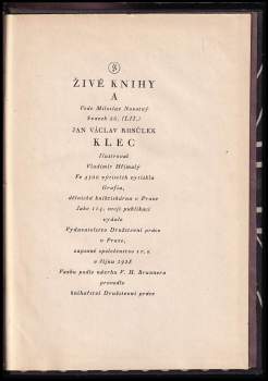 Jan Václav Rosůlek: Klec