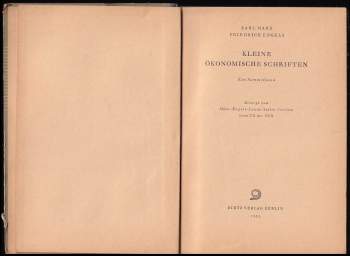 Karl Marx: Kleine ökonomische Schriften