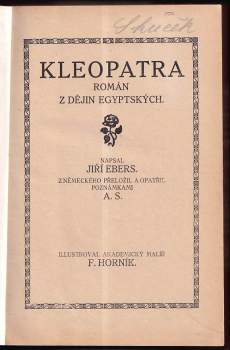 Georg Ebers: Kleopatra