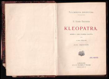 H. Rider Haggard: Kleopatra