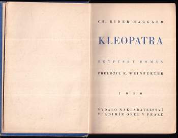 H. Rider Haggard: Kleopatra