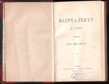Eugen Miroslav Rutte: Klepy a žerty z cest