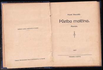 Karel Navrátil: Kletba matčina