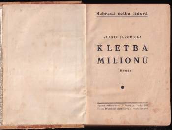 Vlasta Javořická: Kletba milionů