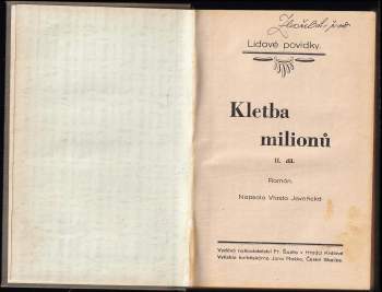 Vlasta Javořická: Kletba milionů