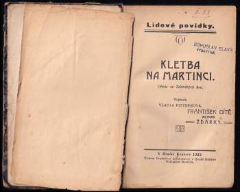 Vlasta Pittnerová: Kletba na Martinci