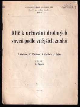 Klíč k určování drobných savců podle vnějších znaků
